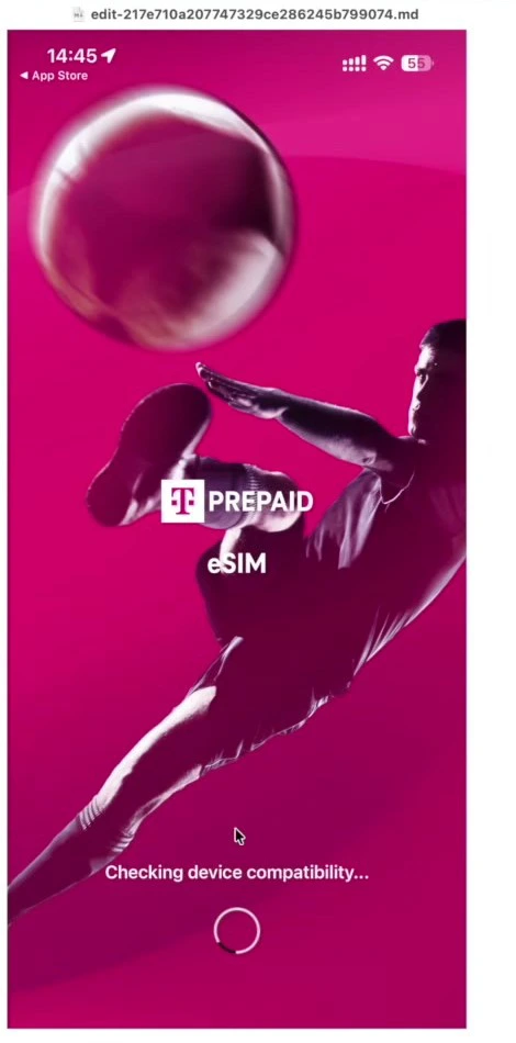 T-Life 里的 Prepaid eSIM 检查设备兼容性