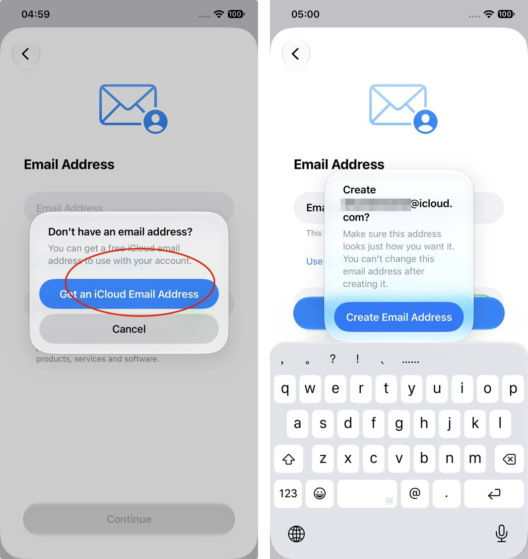 申请免费的 iCloud 邮箱